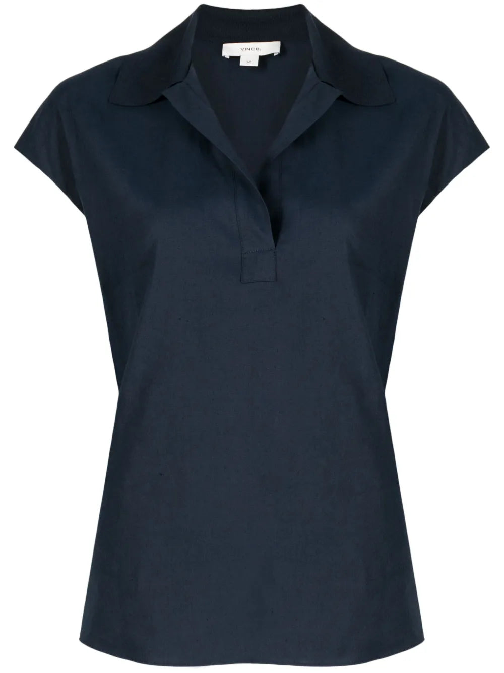 Cap-Sleeve Polo Shirt