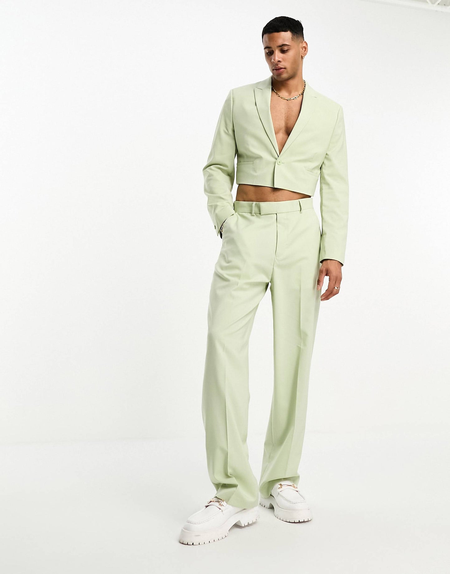 Wide Leg Suit Trousers