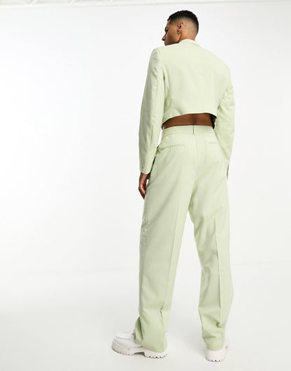 Wide Leg Suit Trousers