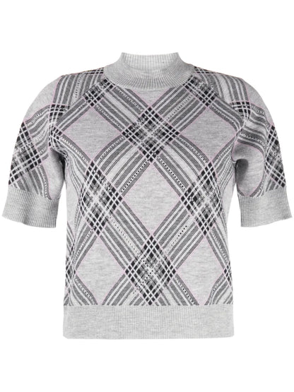 Argyle Intarsia-Knit Merino Wool Jumper