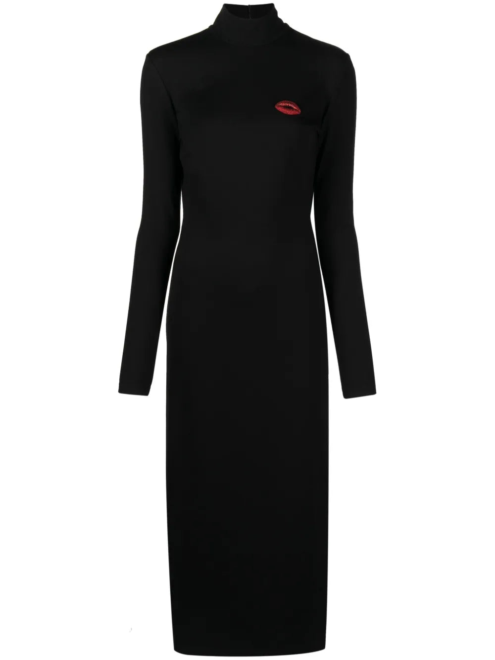 Open-Back Jersey Midi Dress