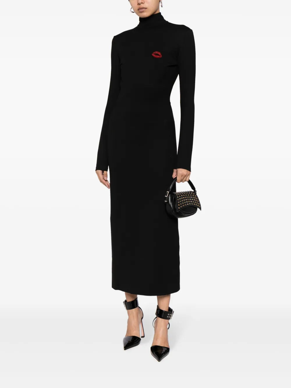 Open-Back Jersey Midi Dress