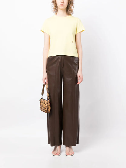 Cropped Short-Sleeve T-Shirt