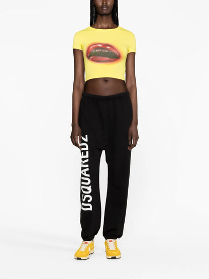 Logo-Print Cotton Track Pants