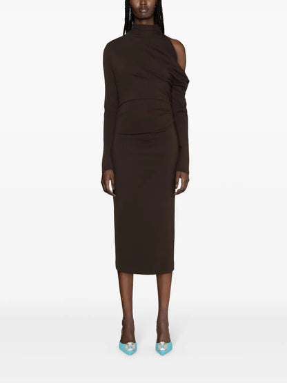 Teresa Asymmetric Midi Dress