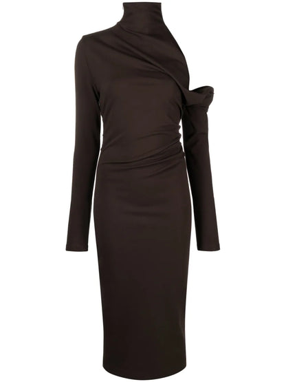 Teresa Asymmetric Midi Dress