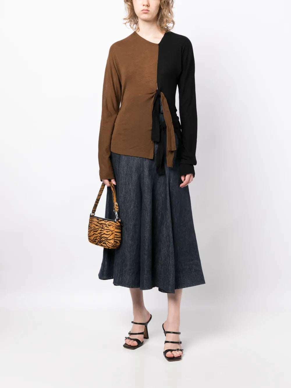 Two-Tone Long-Sleeve Top