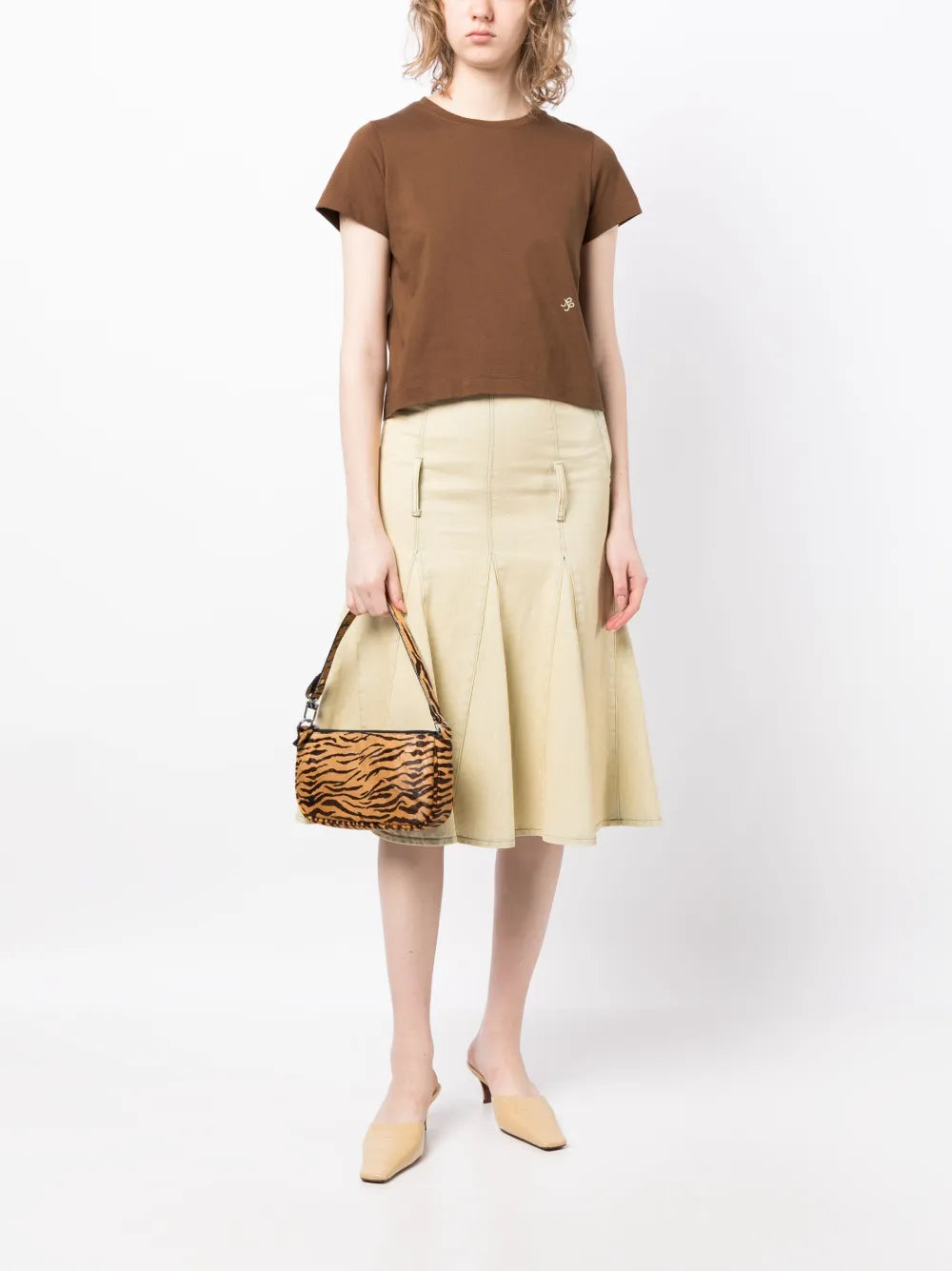 Cropped Short-Sleeve T-Shirt