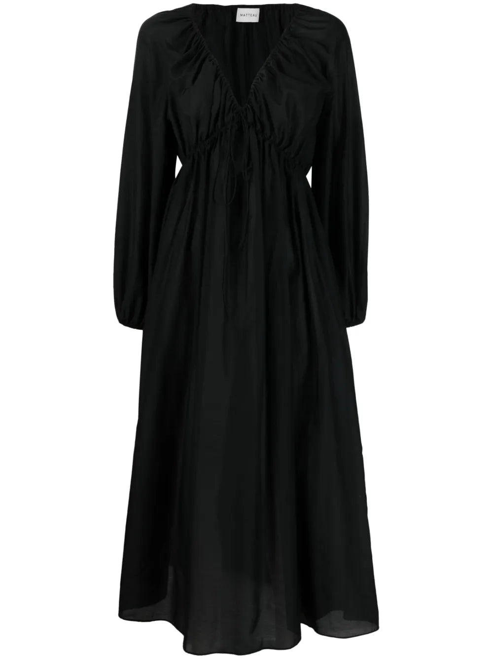 V-Neck Midi Dress
