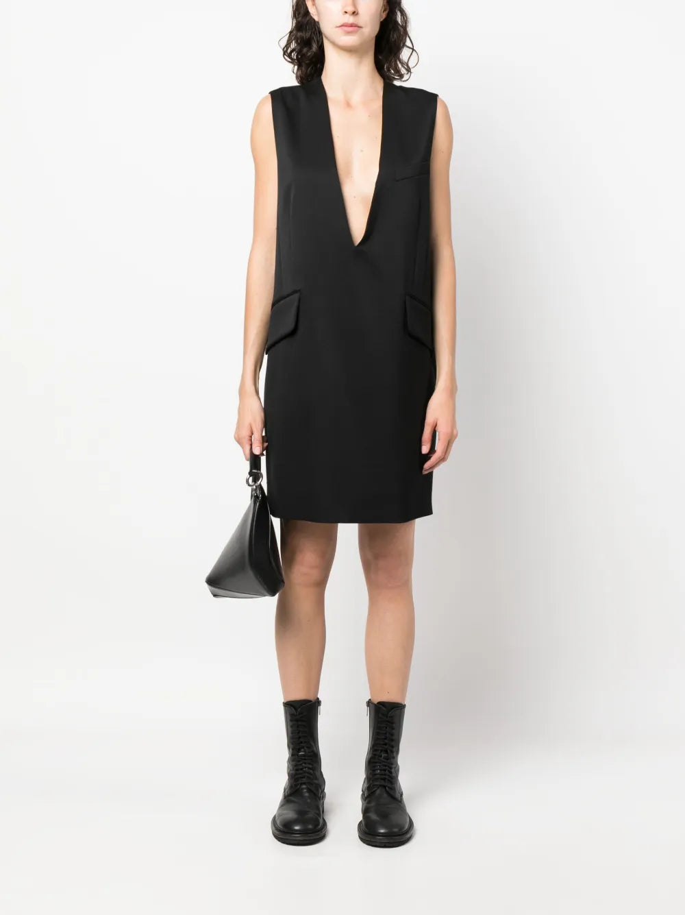 V-Neck Sleeveless Dress