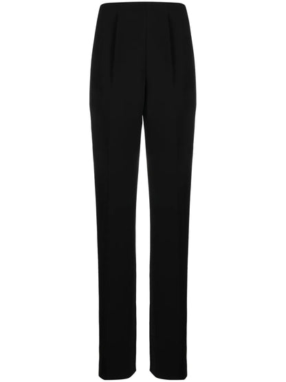 Cady High-Rise Pleated Trousers