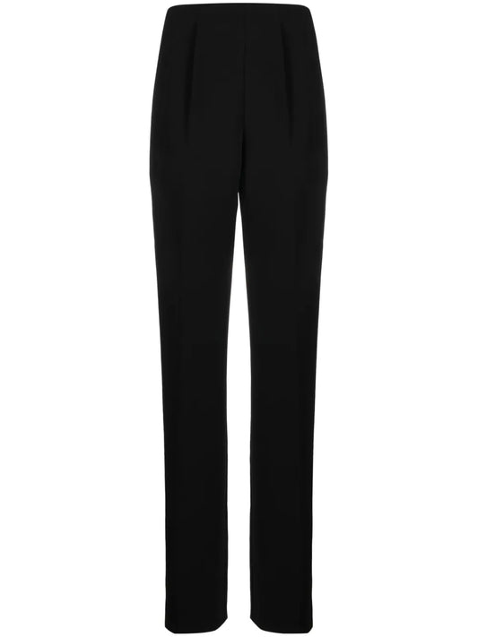 Cady High-Rise Pleated Trousers
