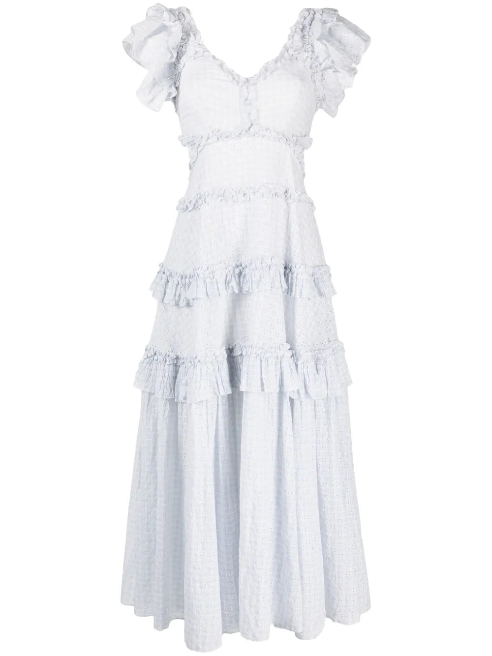 Broderie-Anglaise Organic Cotton Maxi Dress