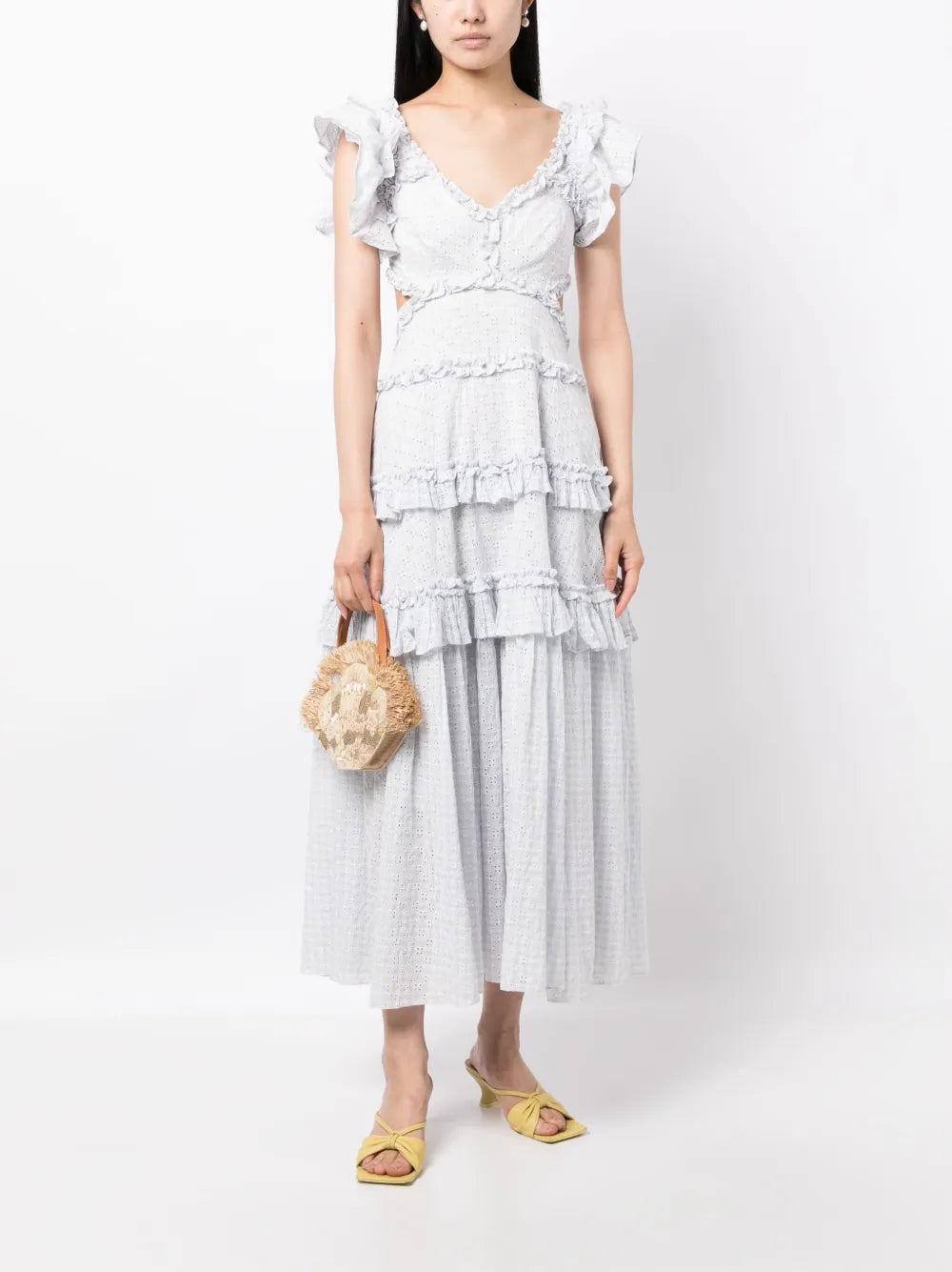 Broderie-Anglaise Organic Cotton Maxi Dress