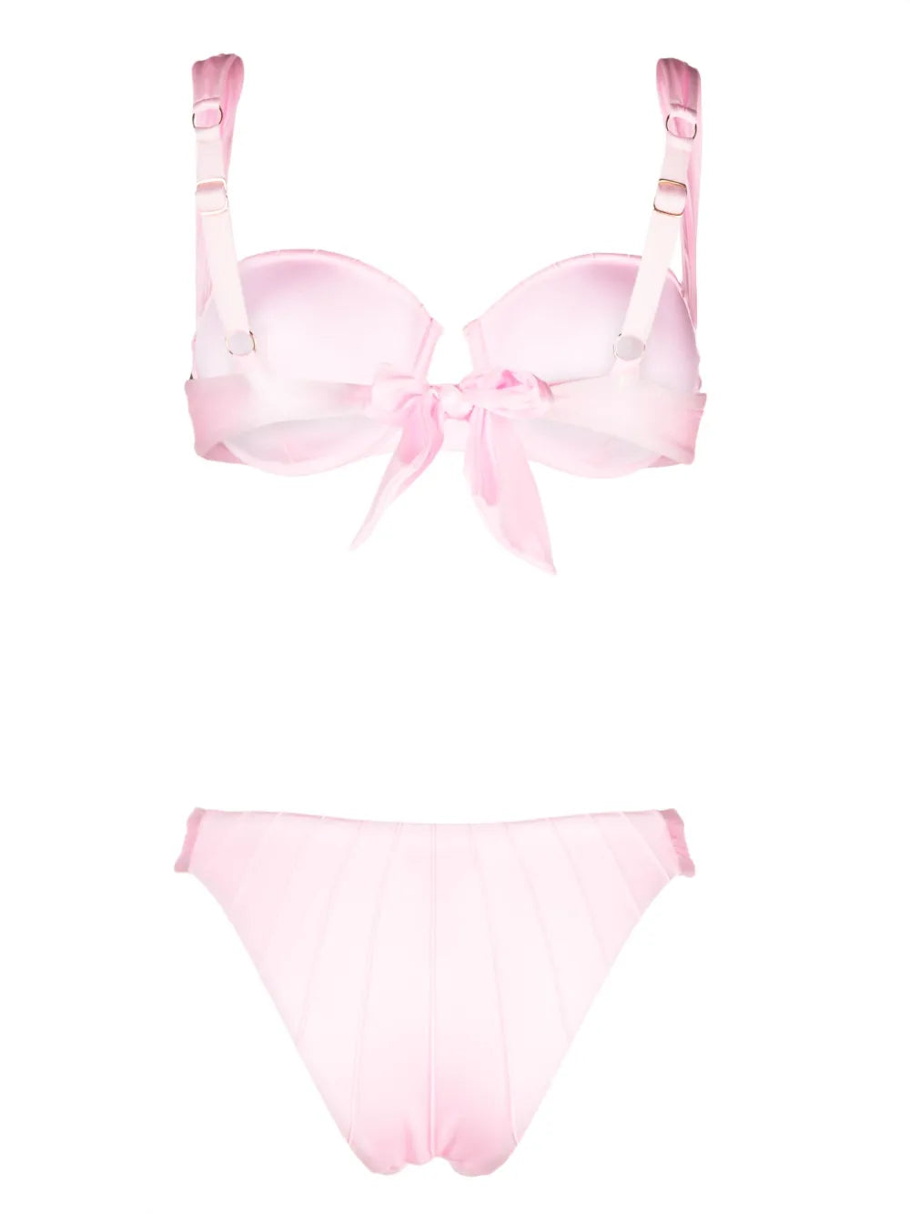 Underwire-Cup Tie-Fastening Bikini Set