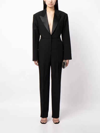 Tailored Wool Jumpsuit