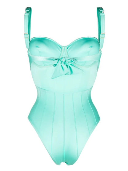Ribbed Balconette Swimsuit