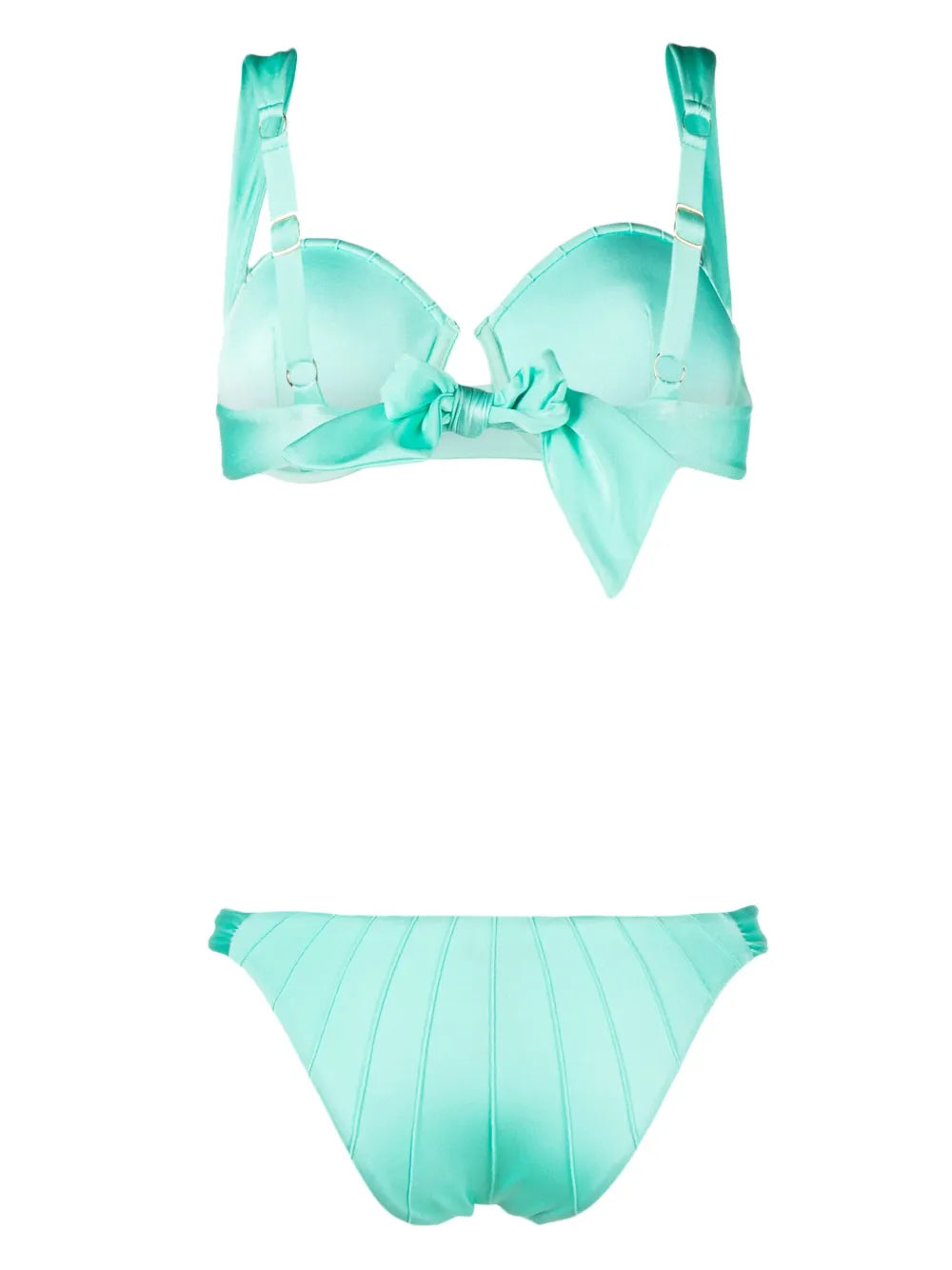 Underwire-Cup Tie-Fastening Bikini Set