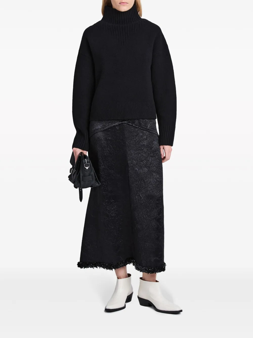 Fine-Knit Roll-Neck Jumper