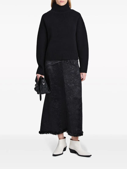 Fine-Knit Roll-Neck Jumper
