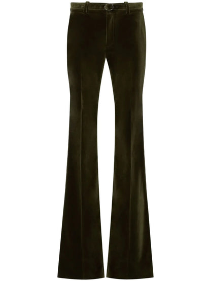 Velvet Flared Trousers