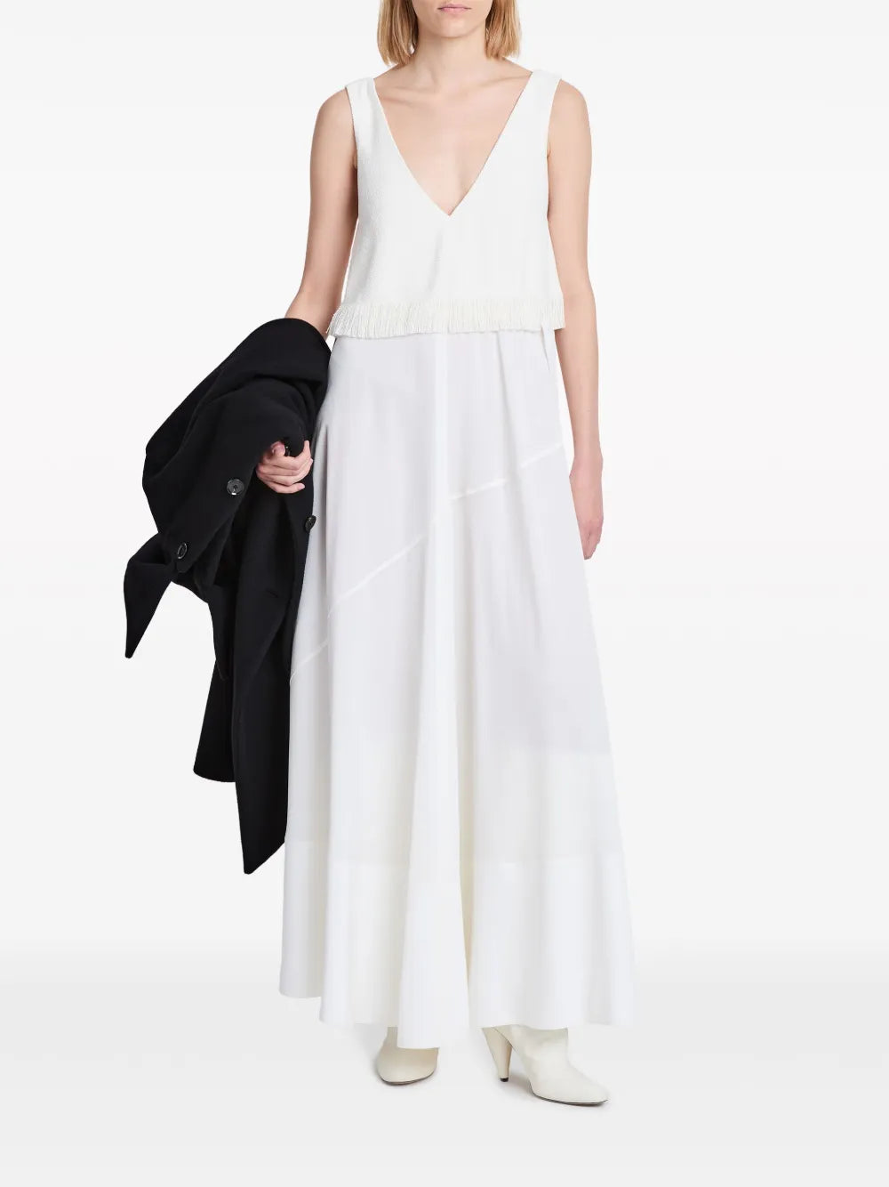 Lynda Fringed Layered Maxi Dress