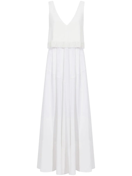 Lynda Fringed Layered Maxi Dress