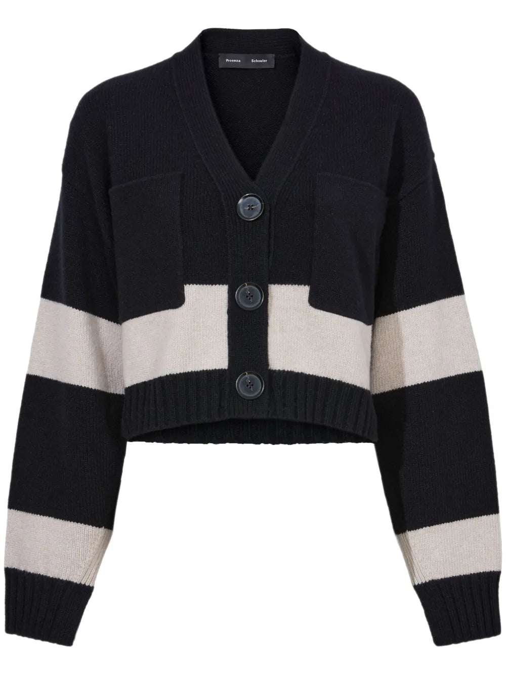 Sofia Striped Wool-Blend Cardigan