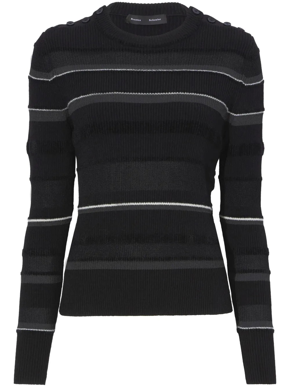 Striped Ribbed Sweatshirt