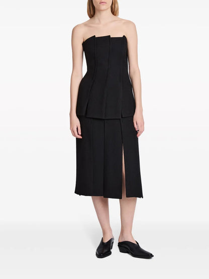 Corinne Strapless Twill Top