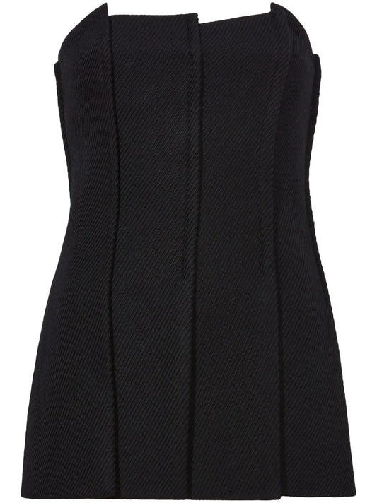 Corinne Strapless Twill Top