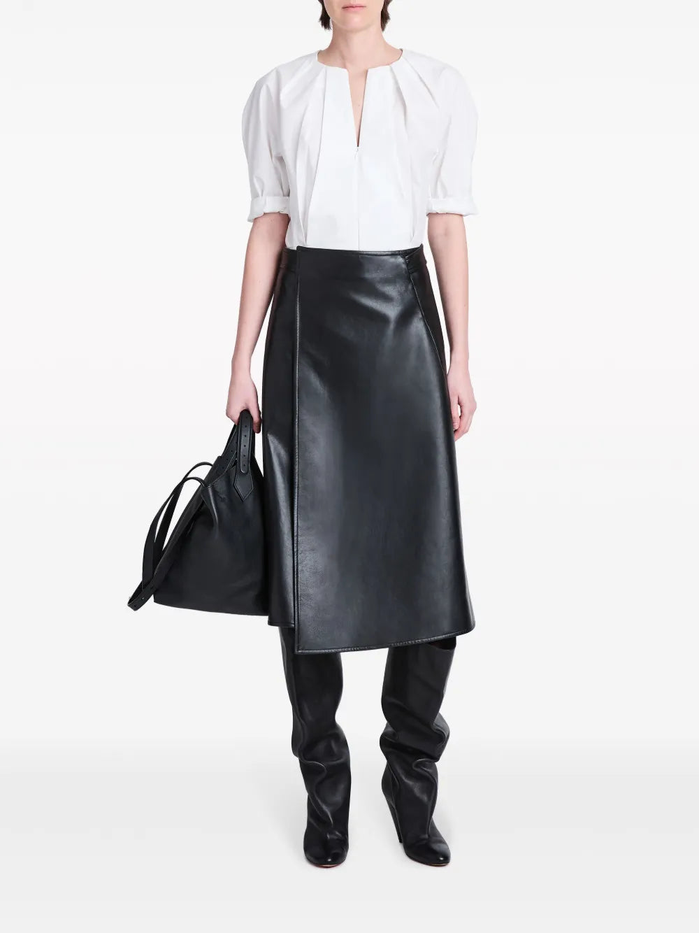Georgia Front-Zip Blouse