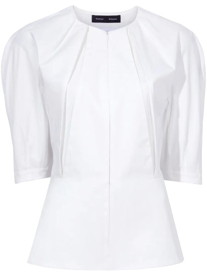 Georgia Front-Zip Blouse