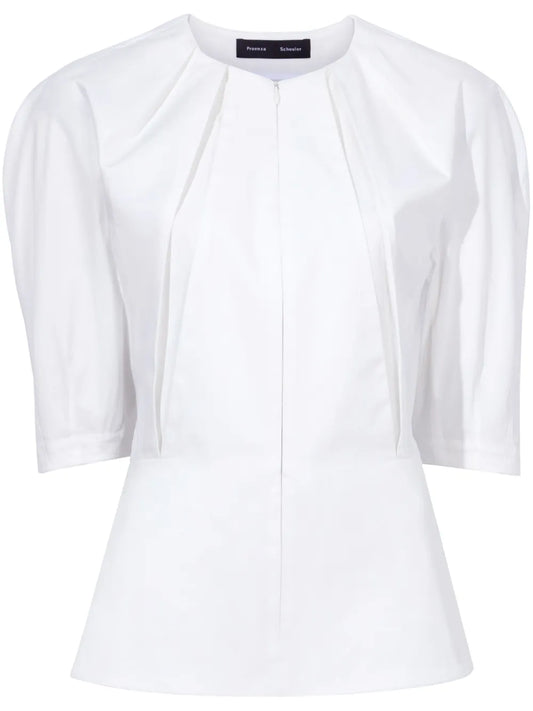 Georgia Front-Zip Blouse