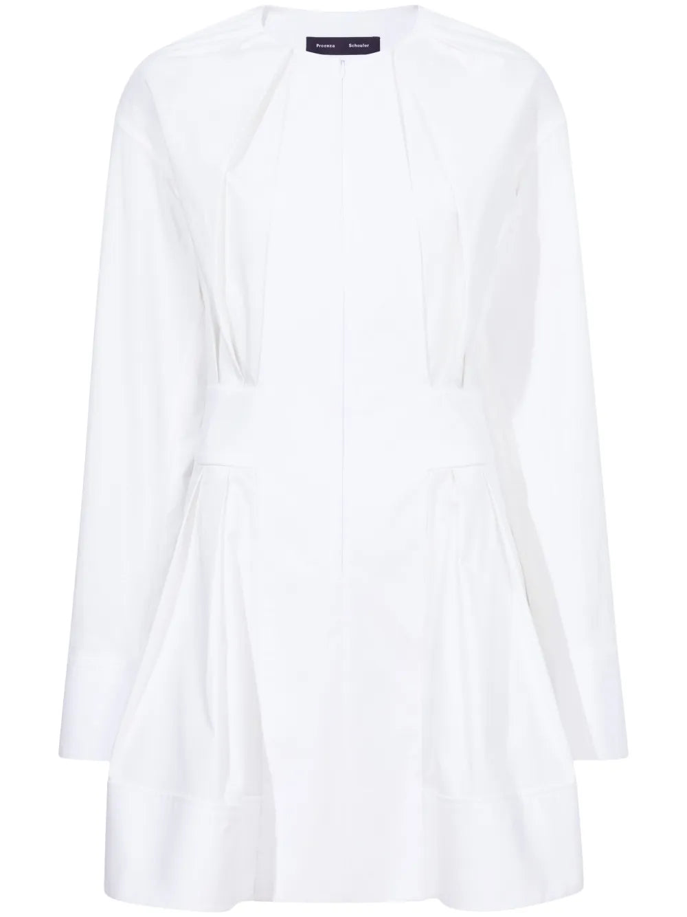 Eileen Pleated Poplin Minidress