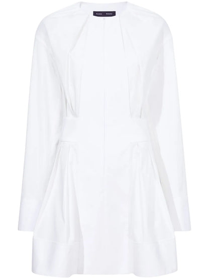 Eileen Pleated Poplin Minidress