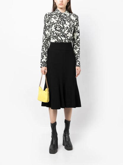 Floral-Print Silk Shirt