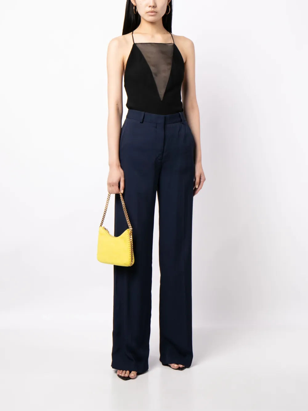 High-Waist Wide-Leg Trousers