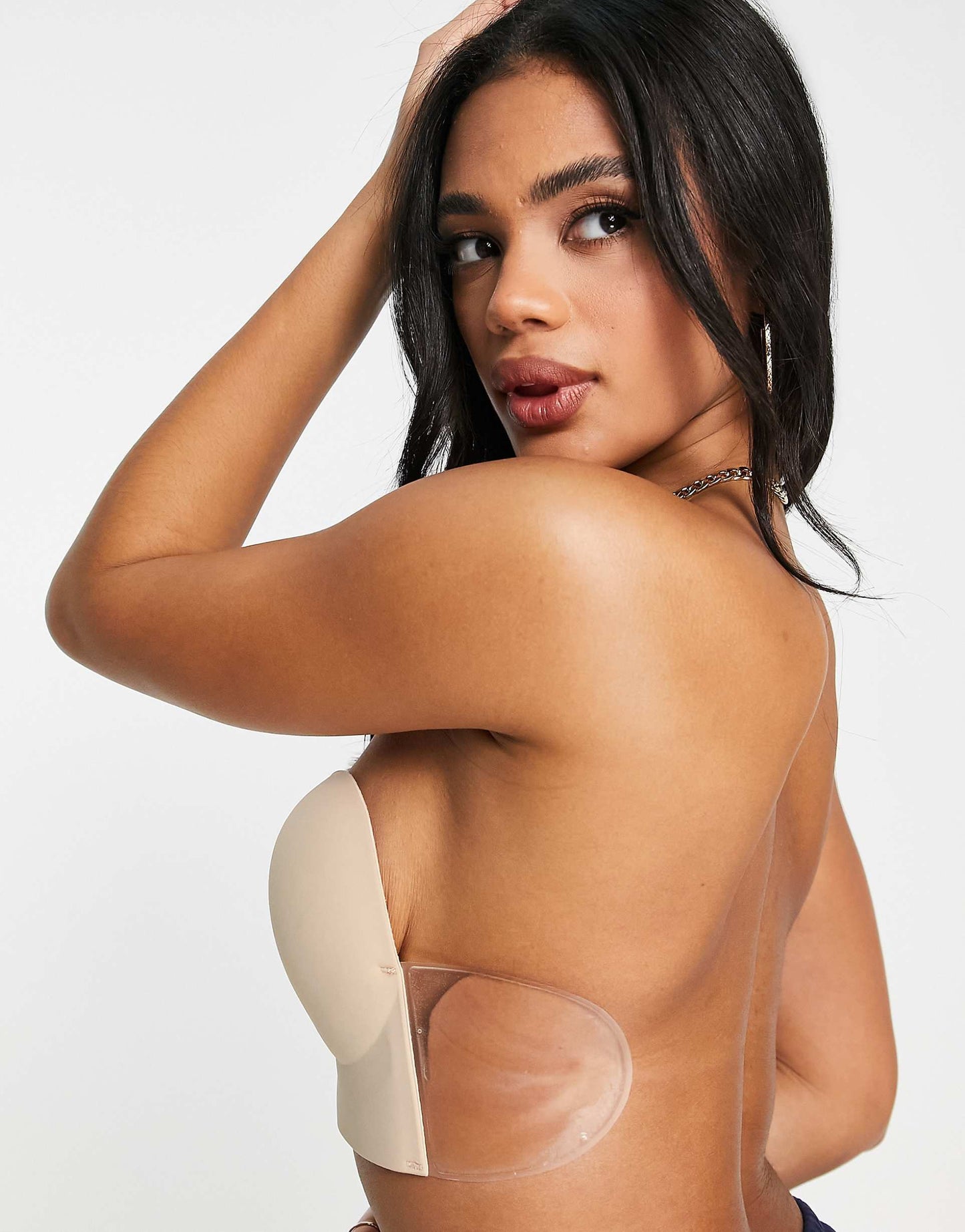 Seamless U Plunge Backless And Strapless Stick On Bra