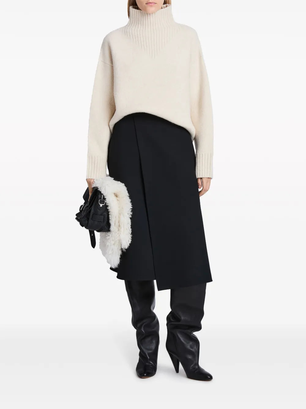 Fine-Knit Roll-Neck Jumper