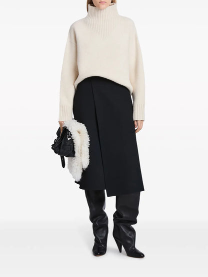 Fine-Knit Roll-Neck Jumper