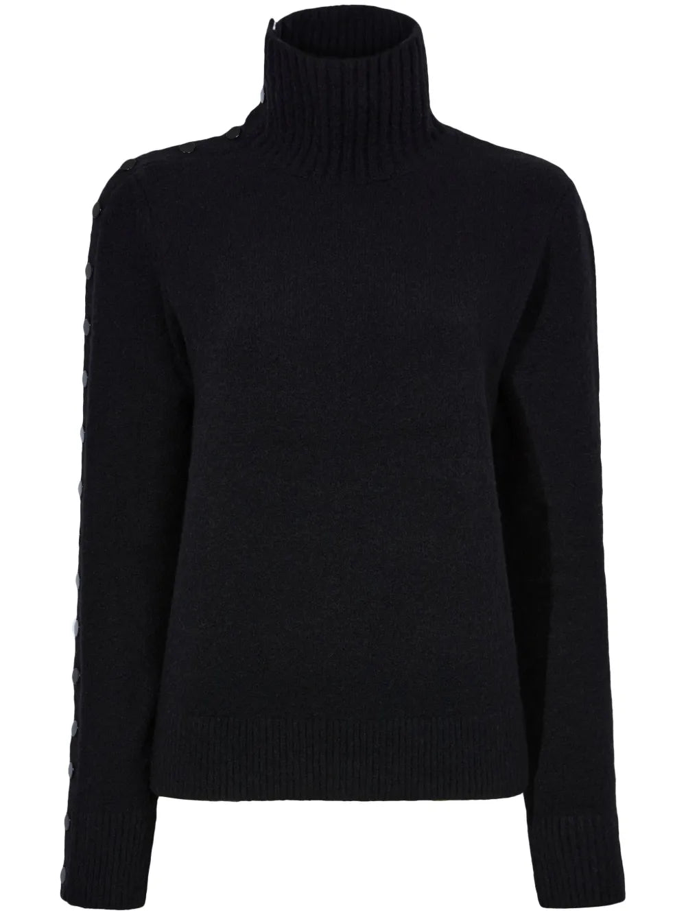 Roll-Neck Press-Stud Jumper