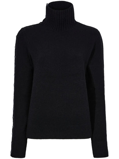 Roll-Neck Press-Stud Jumper