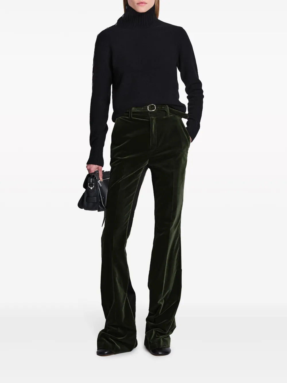 Roll-Neck Press-Stud Jumper