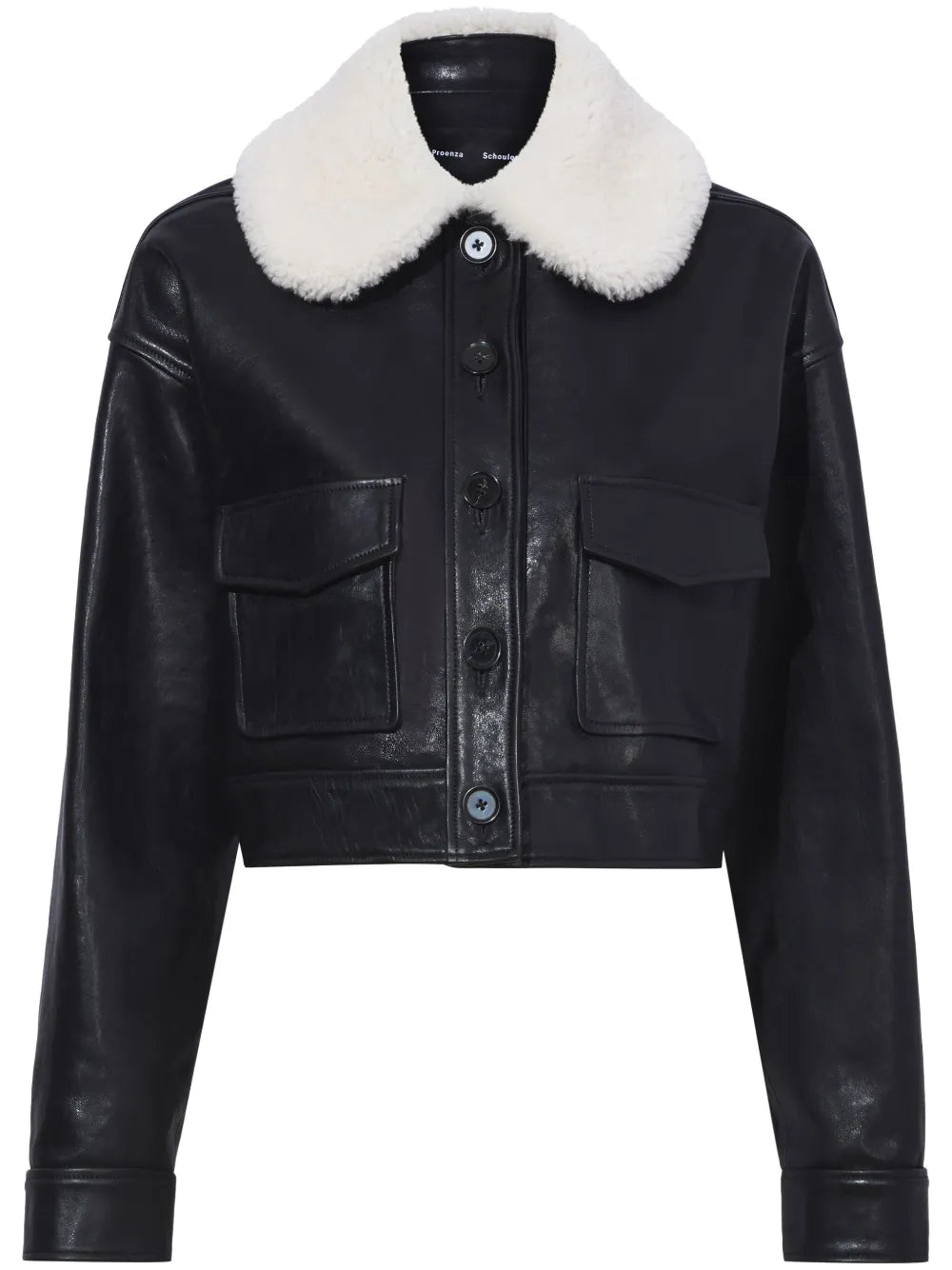 Judd Shearling-Collar Leather Jacket
