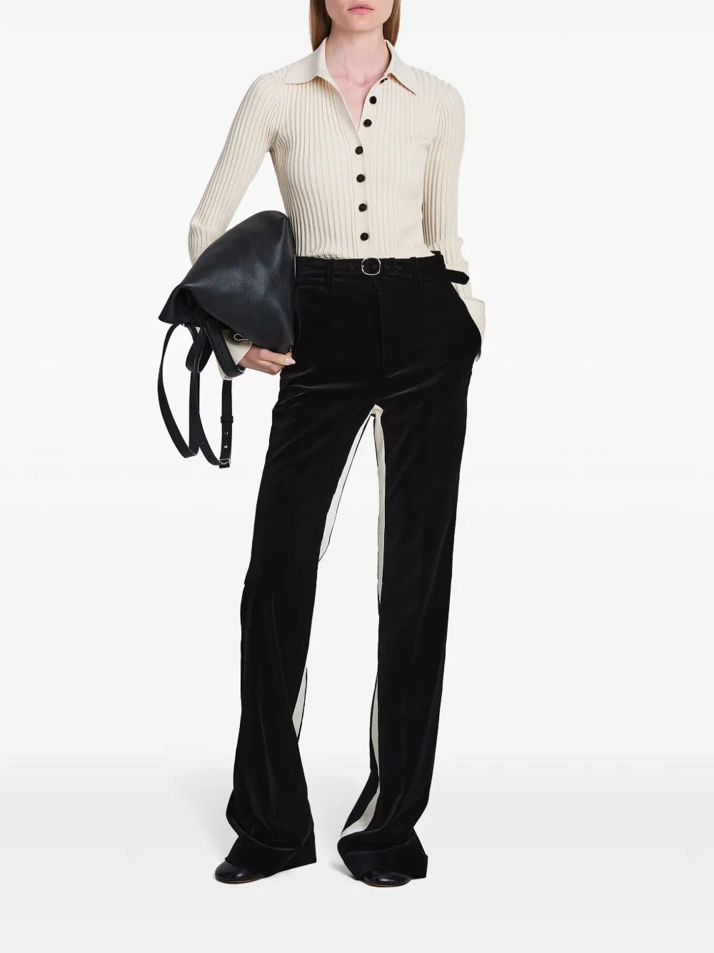 Button-Up Ribbed Top