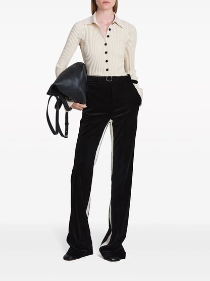 Button-Up Ribbed Top