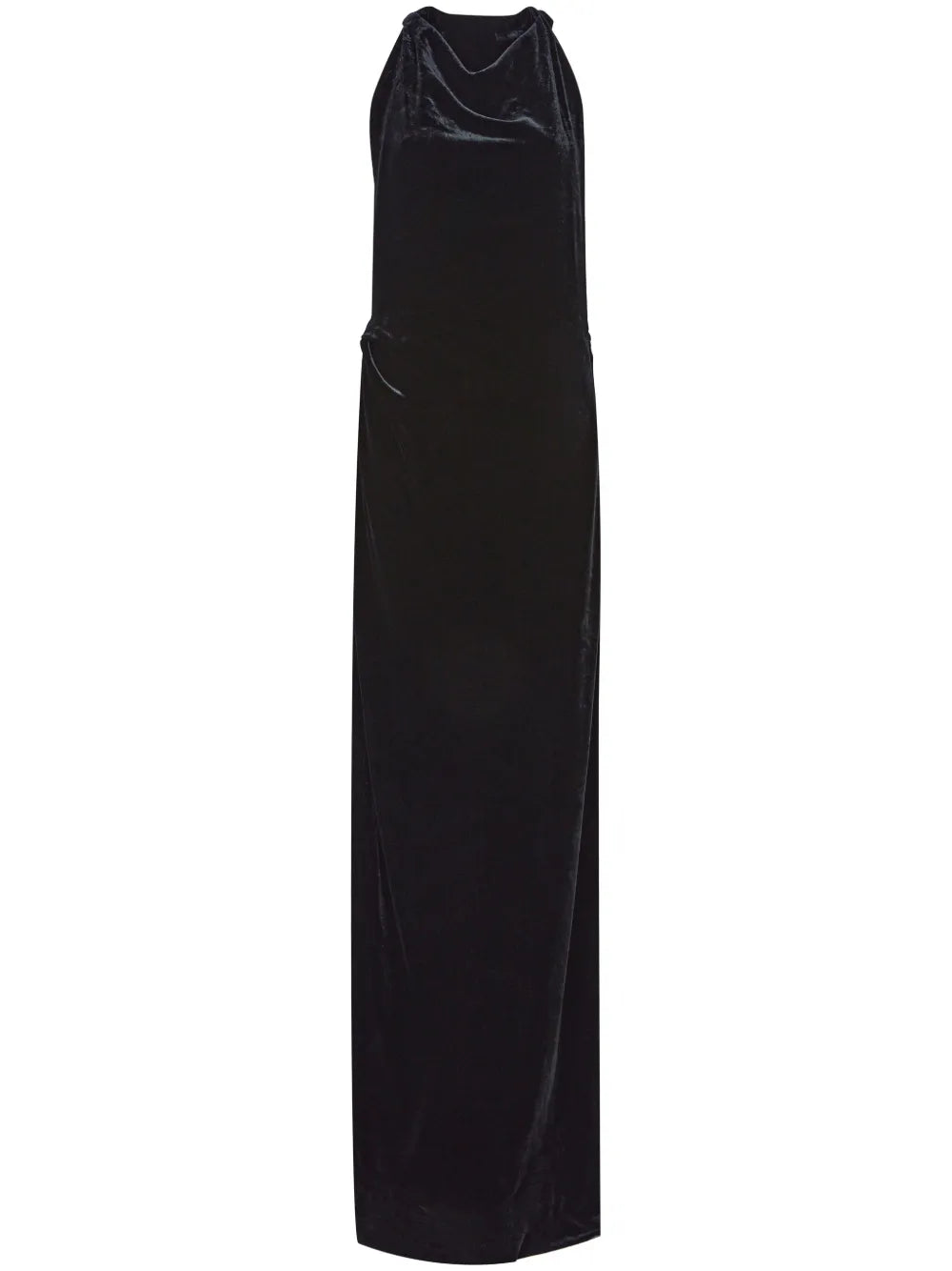 Velvet Cowl-Neck Gown