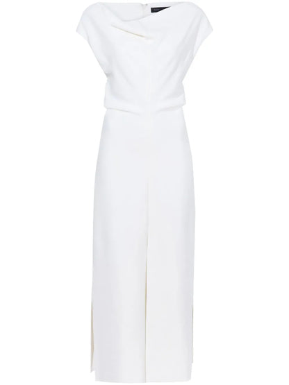 Rosa Cowl-Neck Crepe Maxi Dress