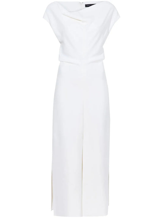Rosa Cowl-Neck Crepe Maxi Dress